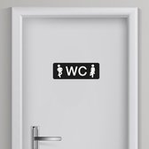 Toilet sticker Man/Vrouw 5 | Toilet sticker | WC Sticker | Deursticker toilet | WC deur sticker | Deur decoratie sticker