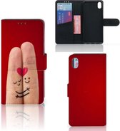 Xiaomi Redmi 7A Wallet Case met Pasjes Liefde