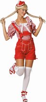 Oktoberfest Bayernhose dame rood de luxe Maat 34