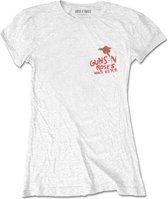 Guns N' Roses Dames Tshirt -2XL- Lies, Lies, Lies met rug print Wit