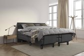 Beddenleeuw Boxspring Bed Sophia - Elektrisch - 160x200 - Incl. Hoofdbord - Antraciet