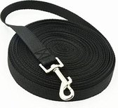 scarlet pet "Rocky H" met rubberen handvat en karabijnhaak; robuust nylon; zwart; lengte: 3\5\57,5\10\20 Meter. Zwart 7.50 Meter