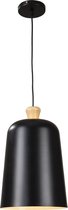 Hanglamp Zwart Aluminium met hout - Valott Eliisa