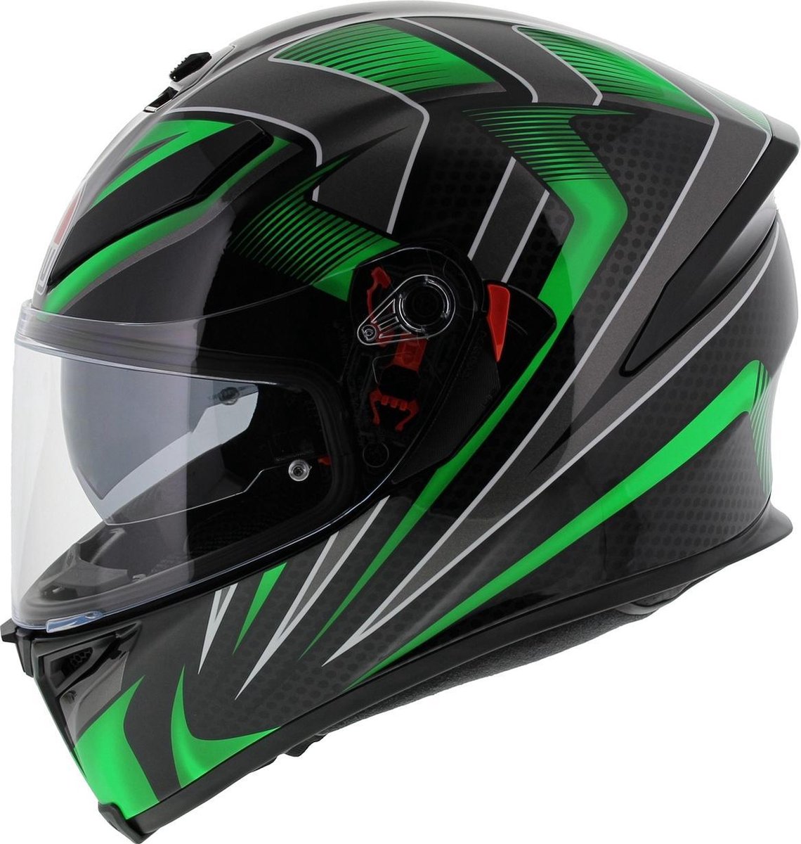 Agv K5 S Max Vision Hurricane 2.0 Zwart Groen Integraalhelm - Motorhelm -  Maat M/L | bol.com