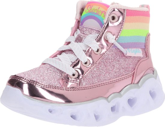 Skechers sneakers heart lights-rainbow Pink-23 | bol.com