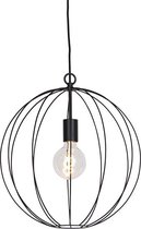 QAZQA pelotas - Design Hanglamp - 1 lichts - Ø 400 mm - Zwart - Woonkamer | Slaapkamer | Keuken