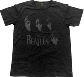 The Beatles Heren Tshirt -S- Vintage Faces Zwart