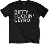 Biffy Clyro Heren Tshirt -M- Biffy Fuckin' Clyro Zwart