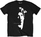 Amy Winehouse Heren Tshirt -M- Scarf Portrait Zwart
