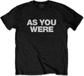 Liam Gallagher Heren Tshirt -XL- As You Were Zwart