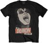Kiss - The Demon Rock Heren T-shirt - M - Zwart