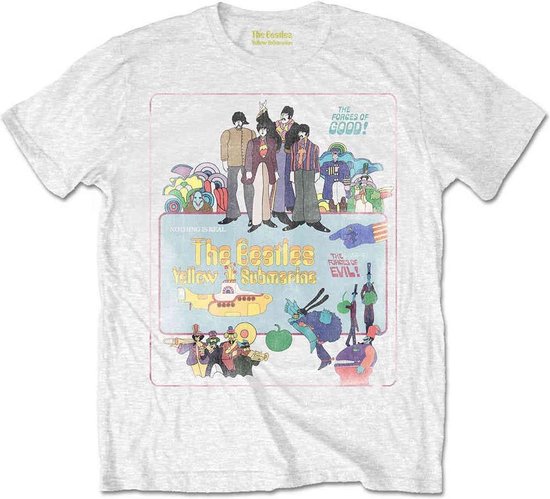 The Beatles Heren Tshirt -M- Yellow 