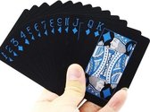 GadgetBay Waterproof PVC Speelkaarten 54 stuks Pokerkaarten - Zwart Gladde afwerking