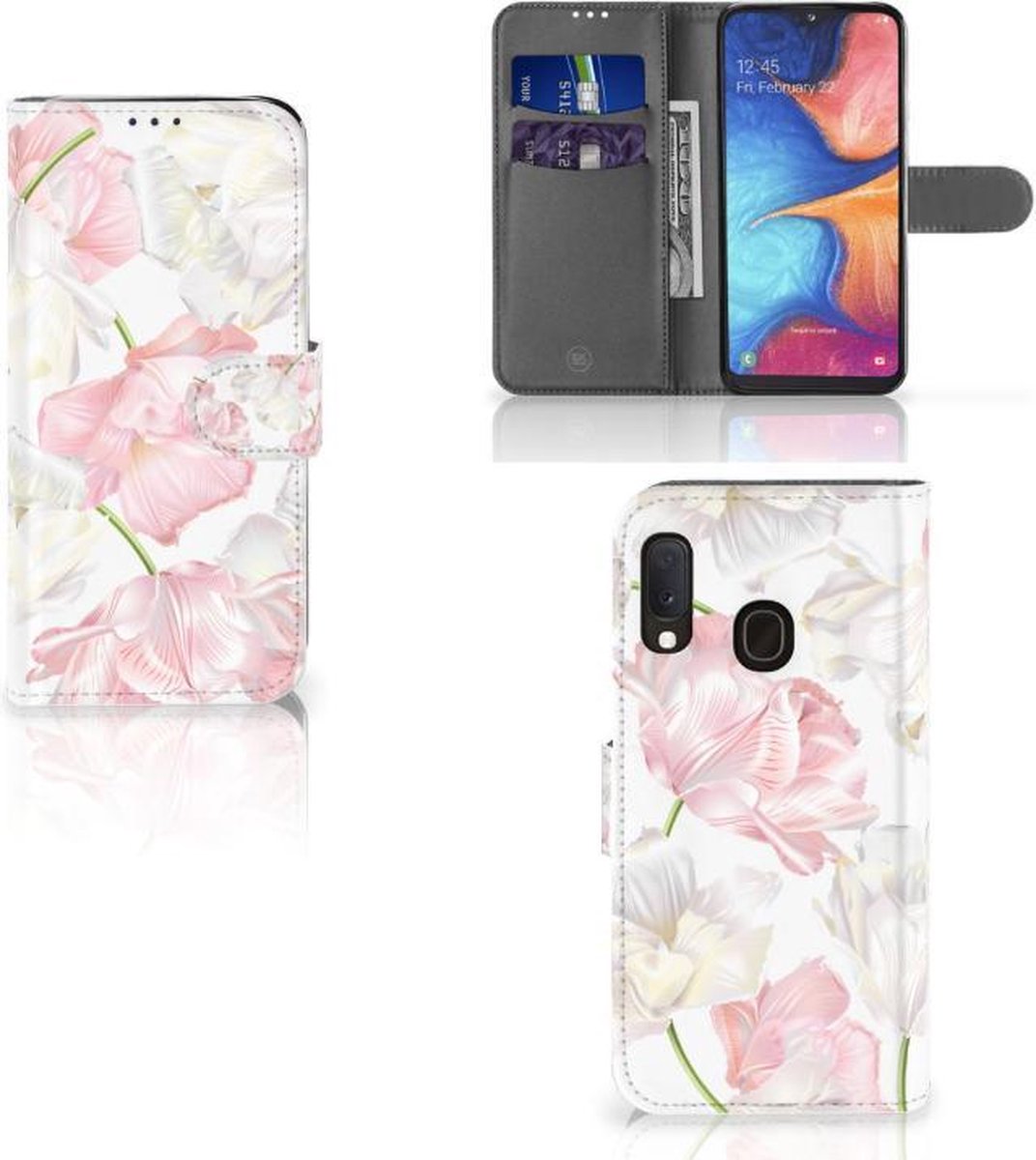 Samsung Galaxy A20e Hoesje Lovely Flowers