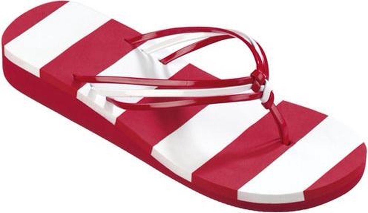 BECO Teenslippers - Dames - Rood/wit - Maat37