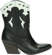 Bullboxer dames cowboylaars - Zwart wit - Maat 38