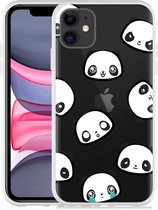 Geschikt voor Apple iPhone 11 Hoesje Panda Emotions - Designed by Cazy