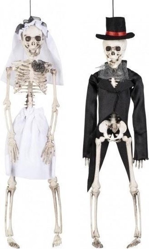 Misschien Bloeien Installeren Halloween - Decoratief horror skelet bruid en bruidegom poppen 41 cm -  Halloween... | bol.com
