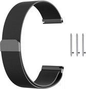 Milanese Loop Armband Voor Samsung Galaxy Watch Active 1/2 40/44 MM - Milanees Horloge Band - Zwart