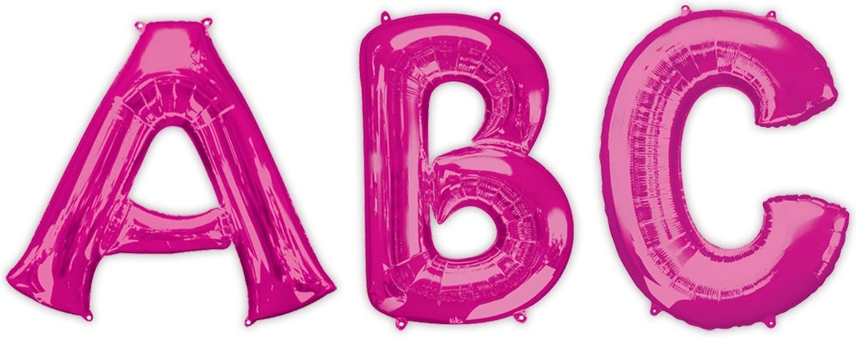 AMSCAN - Fuchsia aluminium letter ballon