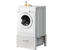 Wasmachine sokkel verhoger met lade 63x54x31 tot 150 kg wit