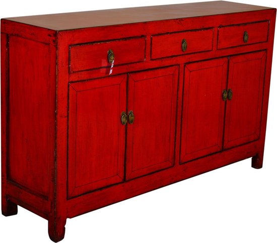 Fine Asianliving Chinees Dressoir Lucky Rood Chinese Meubels... | bol.com