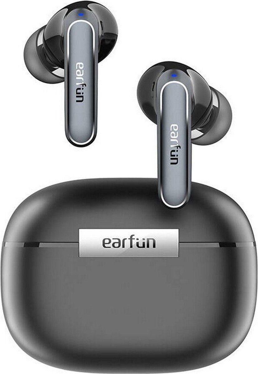 Earfun Air 2 - draadloze oordopjes - Hi-res audio - LDAC-decodering - Bluetooth 5.3 - 10 mm wollen composiet dynamische drivers - 4 microfoons - 40 uur speeltijd - IPX7 waterdicht met SweatShield™-technologie - Gamemodus
