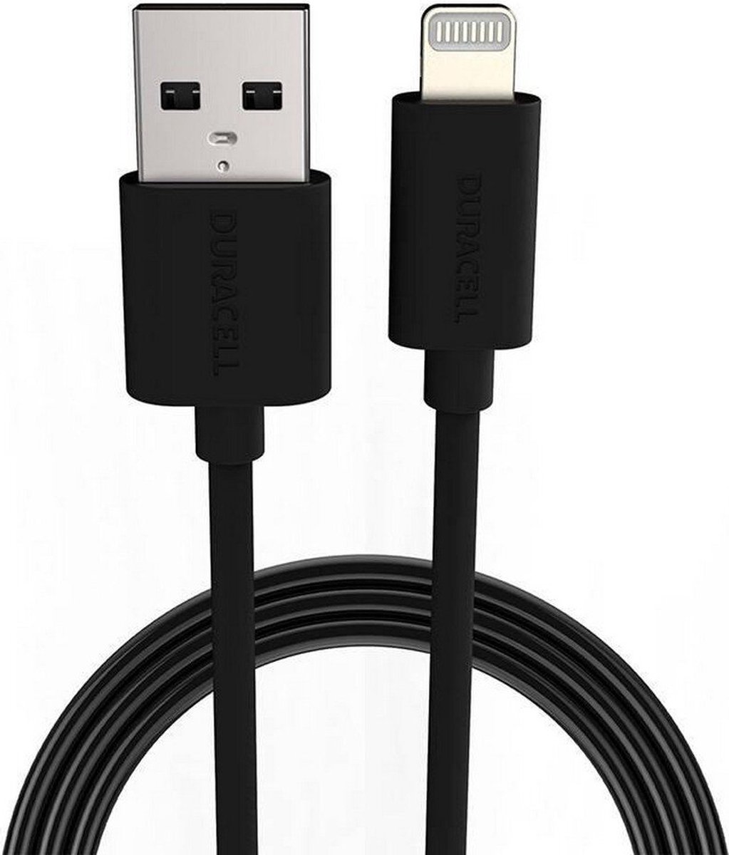 Duracell - USB 2.0 A Male naar Apple Lightning - 2 m