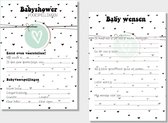 20x leuke babyshower invulkaarten (A5 formaat) babyshower 4