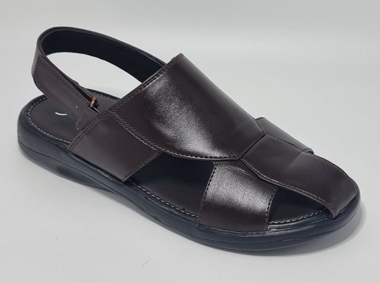 Millat - Heren Sandalen - Sandalen voor Heren - Sandalen met een Dichte Neus - Bruin - Maat 43