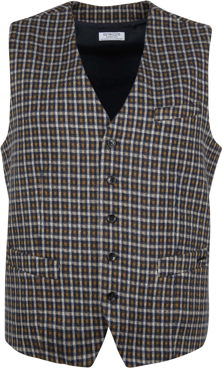 Dstrezzed Gilet Ruiten - Maat S - Heren