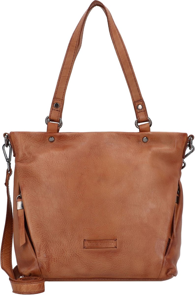 Jack Kinsky Nelson 3 Schoudertas Leer 26 cm - Dames - cognac