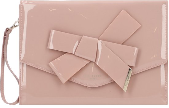 Ted Baker Pochette Sac de soirée Nikkey Knot Bow Envelope Pouch Pl - Pink Vieux rose