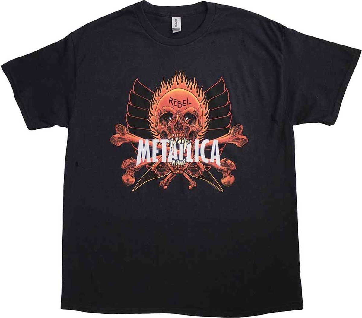 Metallica - Rebel Heren T-shirt - XL - Zwart
