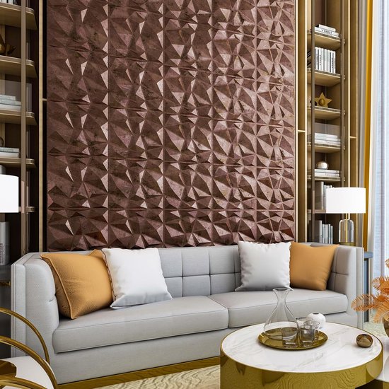 3D-wandpanelen, zelfklevend, 10 stuks, behang steenlook