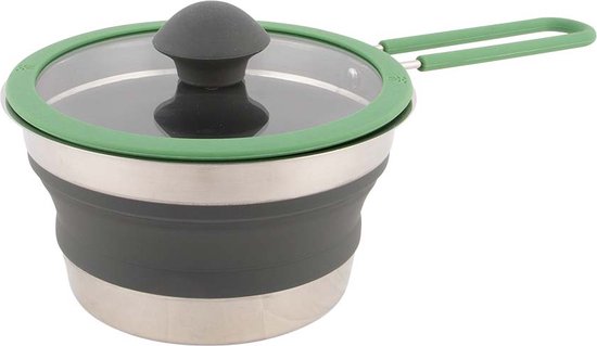 Bo-Camp - Steelpan - Met deksel - Opvouwbaar - Siliconen - 1 van Bo-Camp — afbeelding 4