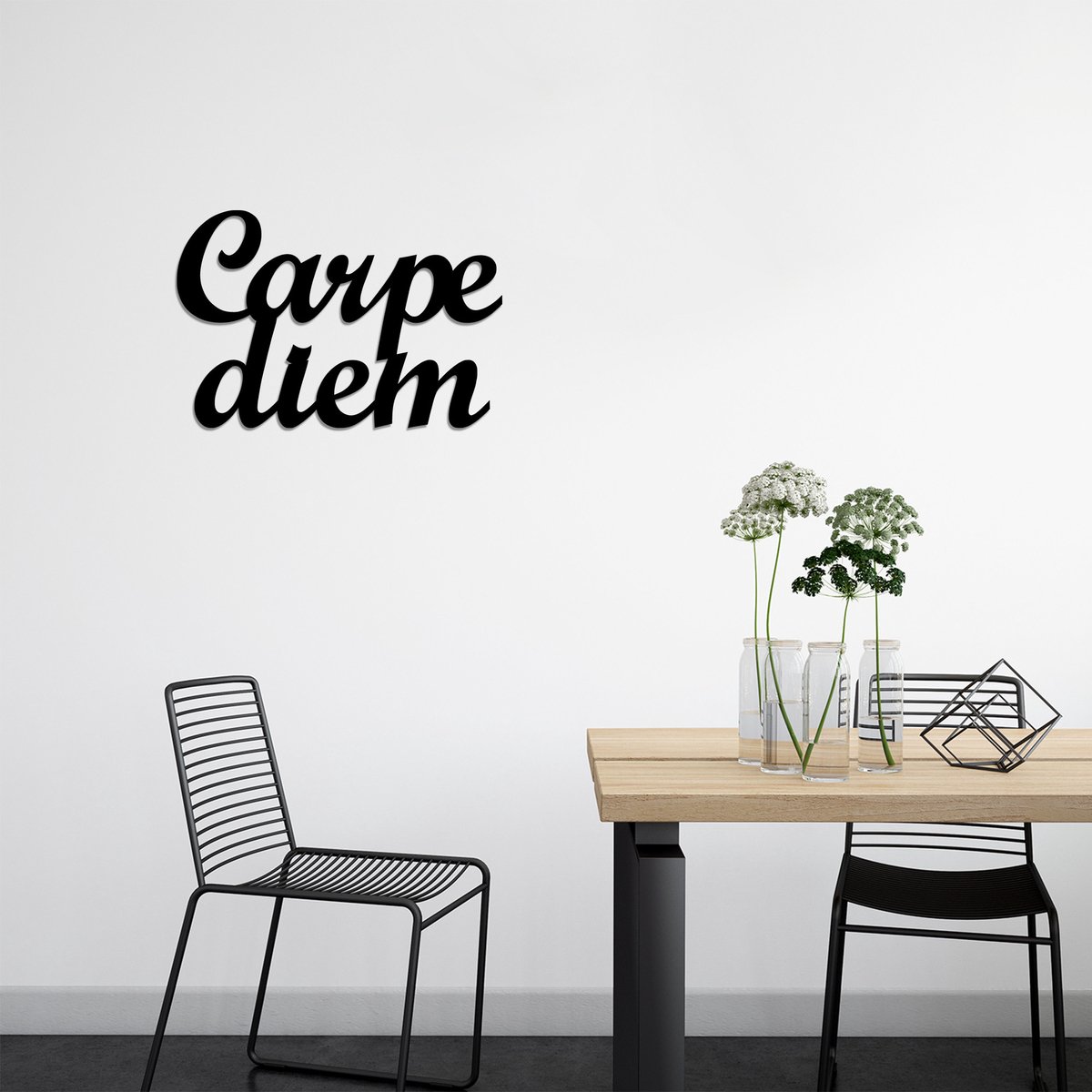 Tanelorn Decoratieve metalen wandaccessoire | 100% METAAL | 50 x 38 cm - Asir Group - Wanddecoratie metaal - Zwart - Metaal - Wanddecoratie metaal -