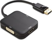 Bol.com 3-in-1 DisplayPort naar VGA + HDMI + DVI Adapter Kabel - 4K Ultra HD 30Hz - DisplayPort naar HDMI Adapter - DisplayPort ... aanbieding