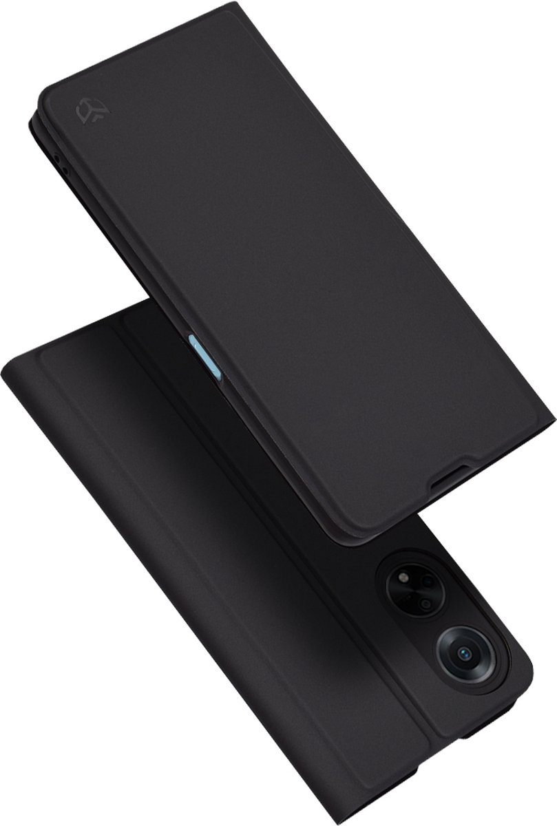 Techsuit Magskin Book Wallet Case hoesje voor Oppo A98 - Zwart
