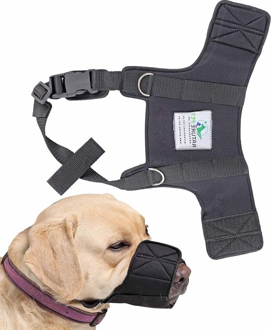 Muselière en néoprène - XL - douce et confortable - - Muselière obligatoire