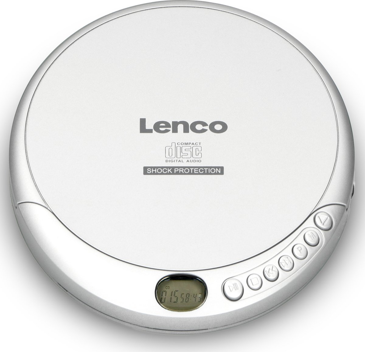 Lenco CD-201SI - Discman met MP3 en shock-protection - Zilver