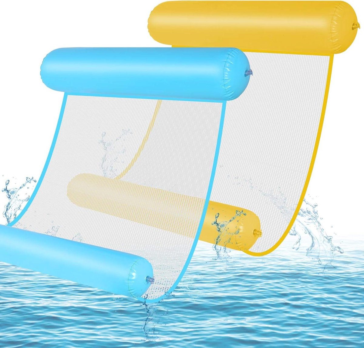 Waterhangmat voor zwembad - Opblaasbare luchtmatras voor volwassenen en kinderen - 4-in-1