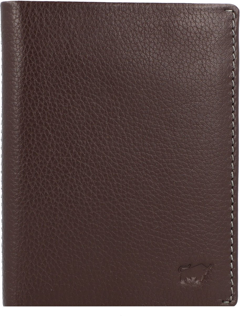 Braun Büffel Prato Portemonnee RFID Leer 10 cm - Jongens - Staand formaat - d. braun