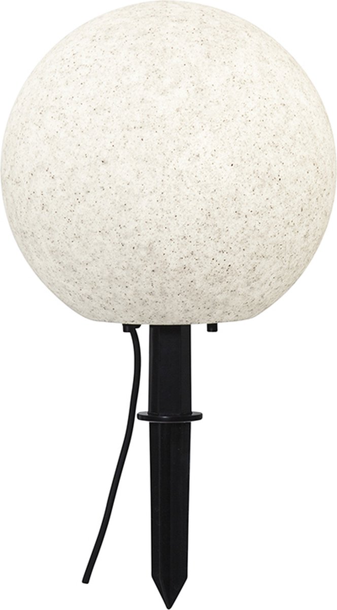 Star Trading buitendecoratie Steen, padlamp, grijs, bol, E27, buiten, 30 cm, IP65