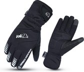 Jet Winter Cold Weather Waterproof Cycling Gloves Gel Protective Padded 3M Thinsulate Enduro (Black, S)