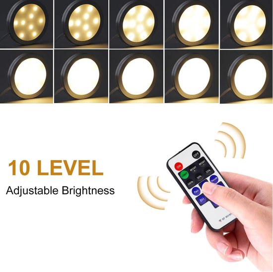 AIBOO LED Kastverlichting 8-delige complete set, onderkastverlichting met afstandsbediening, keukenlampen vitrineverlichting warm wit 2700K, LED onderbouwverlichting set inclusief alle toebehoren AIBOO LED Kastverlichting 8-delige complete set, onderkastverlichting met afstandsbediening, keukenlampen vitrineverlichting warm wit 2700K, LED onderbouwverlichting set inclusief alle toebehoren
