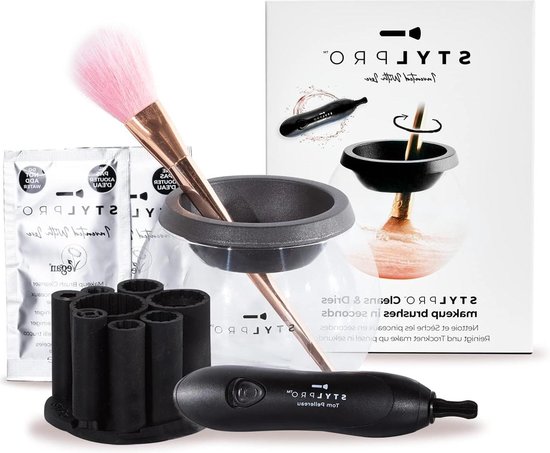 Foto: Electric makeup brush cleaner dryer machine spinning device professional brush cleanser solution clean and dry brushes in seconds award winning fits most brushes