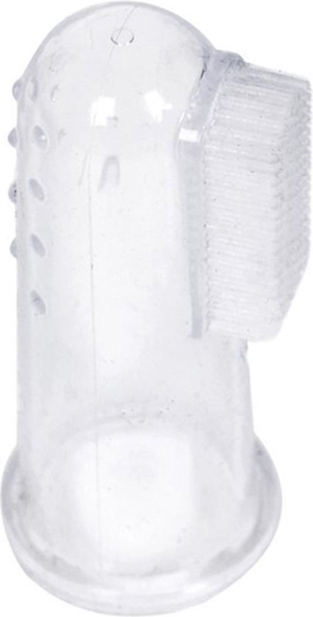 Goedkoopste Tom&zoe, Silicone baby vingertandenborstel, Transparant