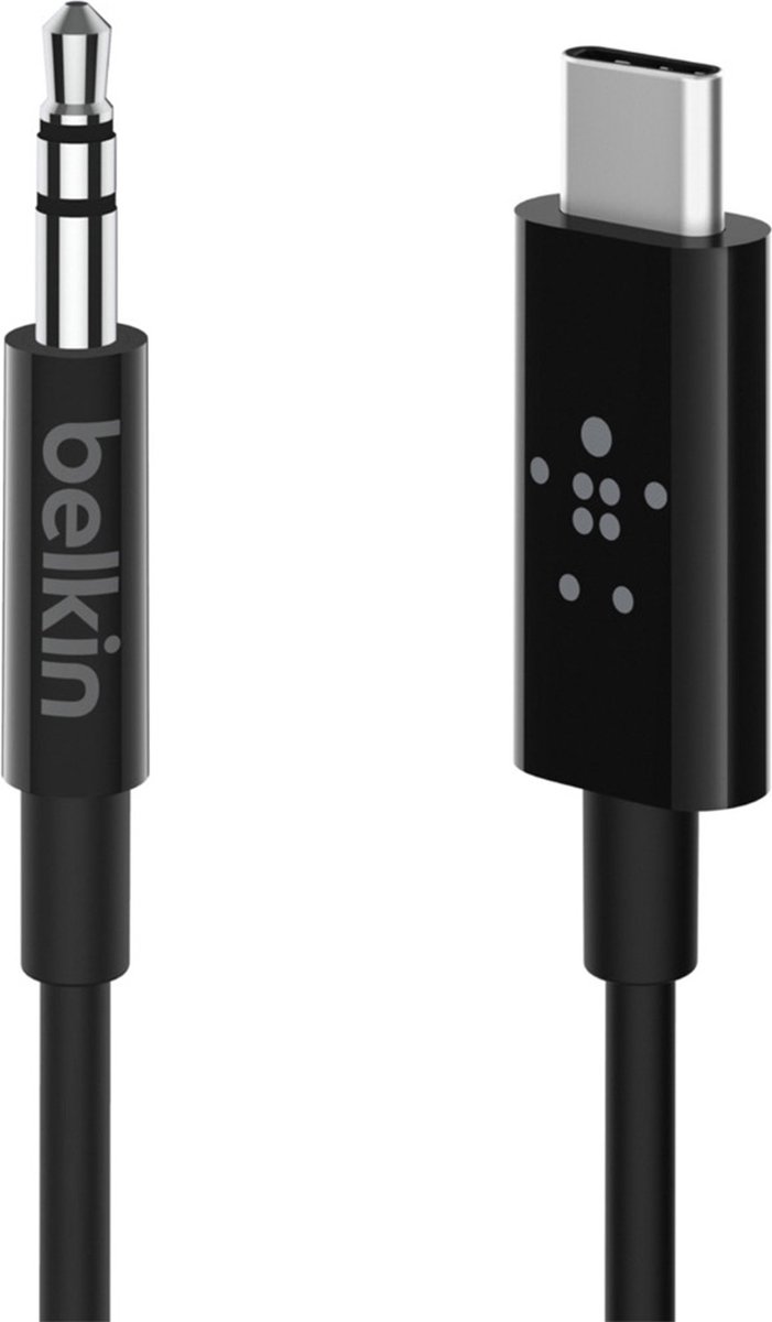 Belkin RockStar™ 3.5mm Audiokabel met USB-C™ Connector - 0,90 m - Zwart