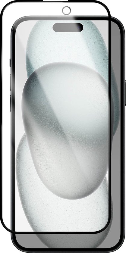 Sans marque, Verre trempé Adapté à Apple iPhone 15 Pro Anti- Spy Dureté 9H, Noir transparent